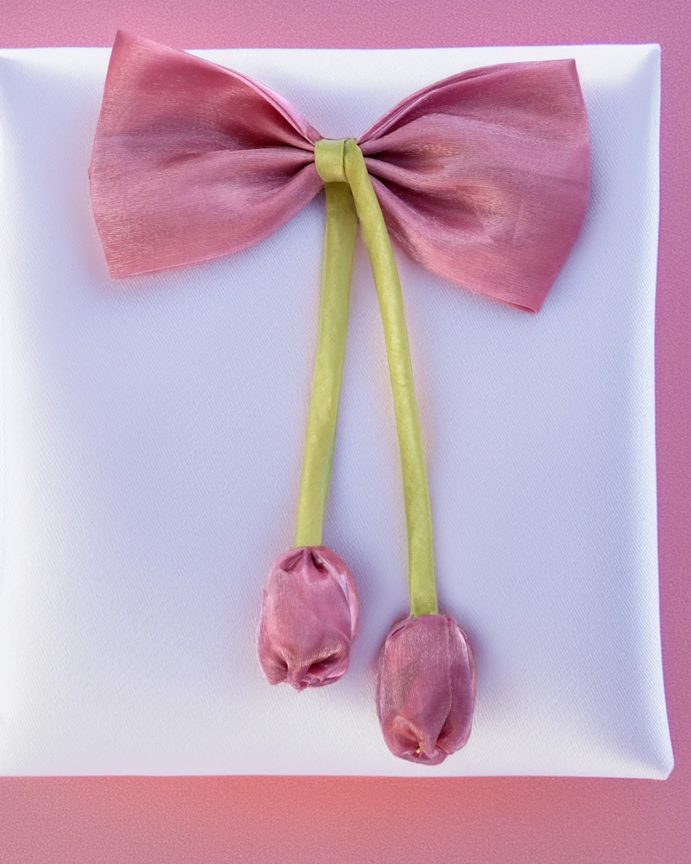 Rosy Tulip Bow