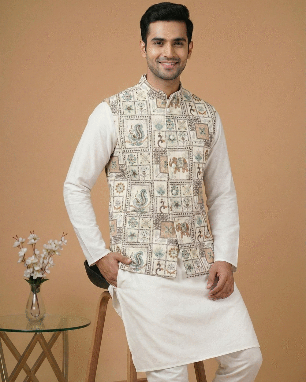 Embroidered Men Waistcoat